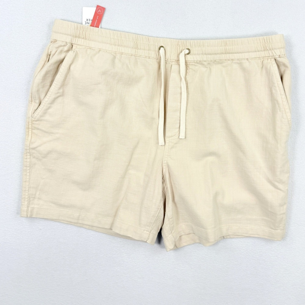 Marine Layer Saturday Beach Short Size XL Mens Sand Tan NEW